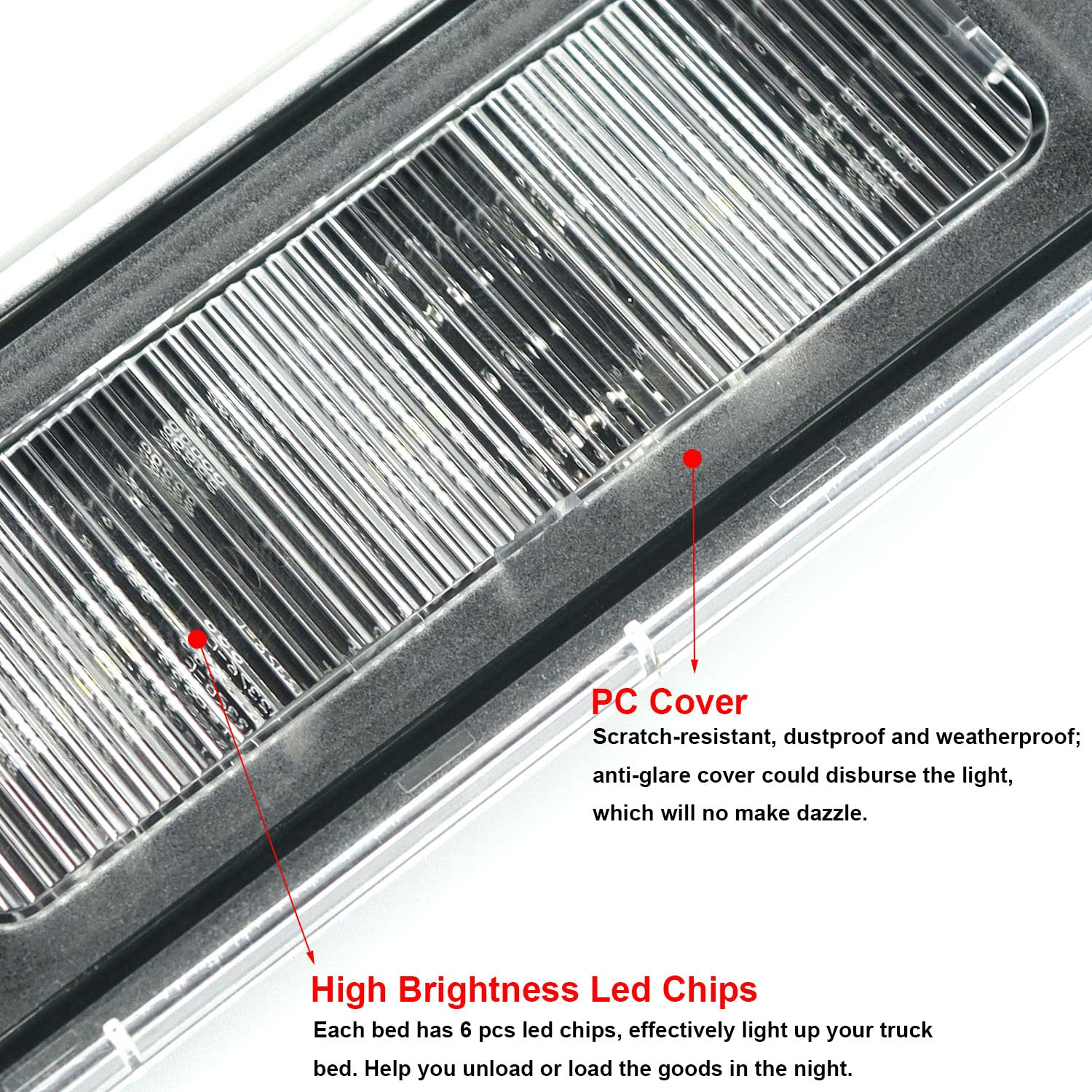 MOCW for Toyota Tacoma 2020 2021 2022 2023 Truck Led Bed Light Truck Bed Cargo Lights Replace OE # PT857-35200 84267-0C020 90080-87026