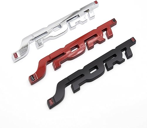 Miniatura 3 de 2 calcomanías deportivas 3D de metal para guardabarros laterales, para maletero, automóvil, motocicleta (negro mate)