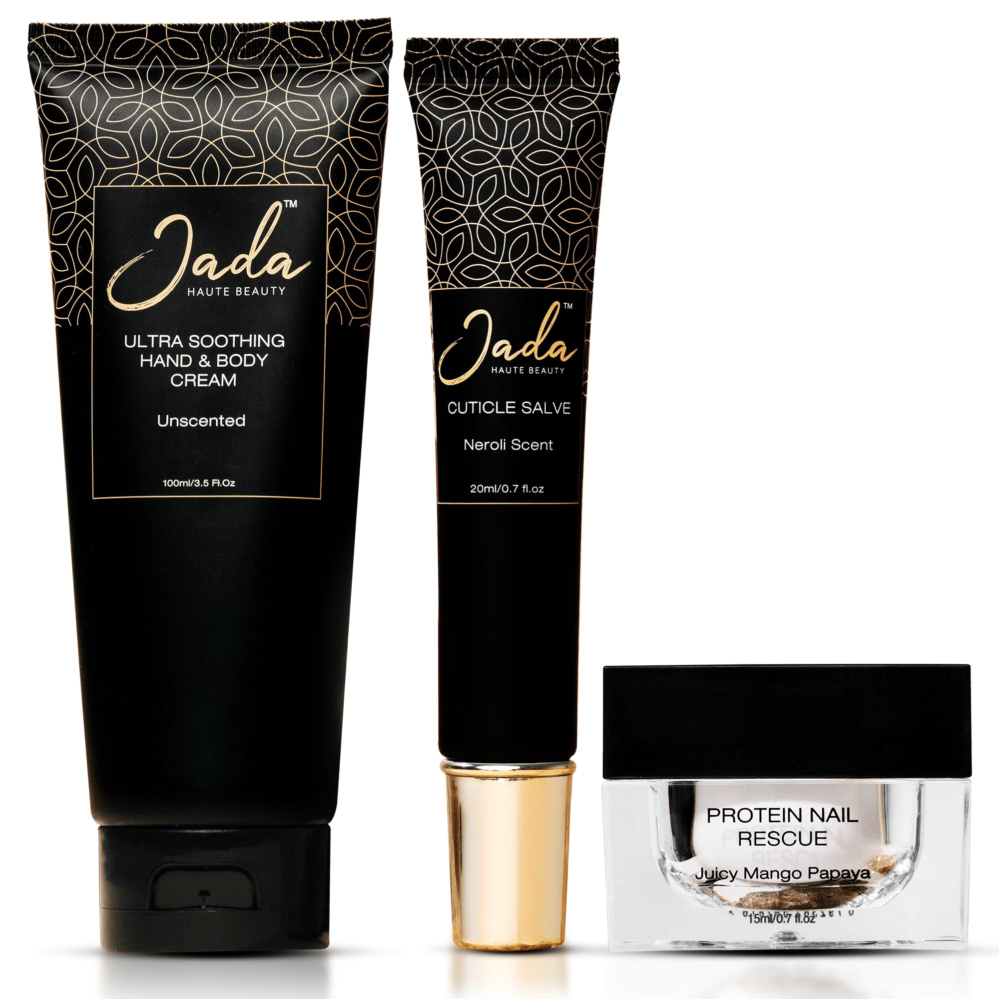 Beauty Hand Cream Set – 3-in-1 Hand Care Kit with Cuticle Salve, Ultra-Hydrating Cream for Hands and Body, Protein Nail Rescue for Nail Strengthening and Conditioning