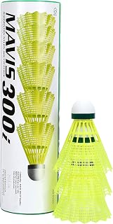 YONEX Mavis 300 Shuttlecocks (6 Per Tube), Yellow, Medium