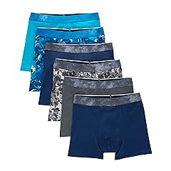 boys Performance Tween Boxer Briefs Underwear, Assorted Prints & Solids, 6-pack