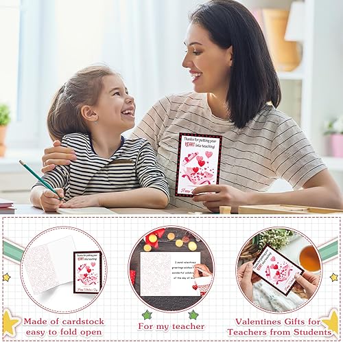 Miniatura 4 de WhatSign Tarjetas de San Valentín para profesores, tarjeta de felicitación de San Valentín para profesores de estudiantes, divertida tarjeta de