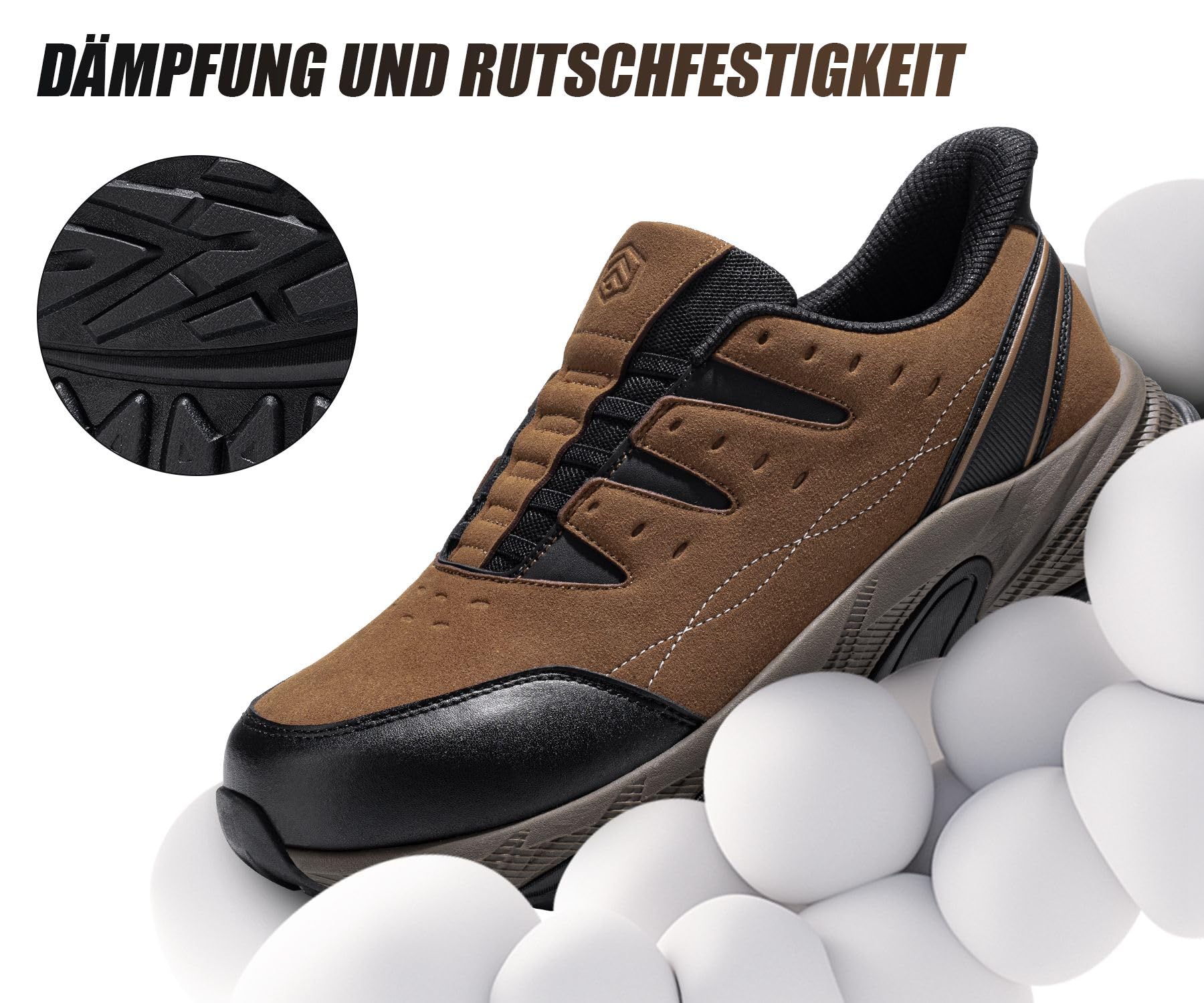 LARNMERN Sicherheitsschuhe Herren S1P Arbeitsschuhe Stahlkappenschuhe 177