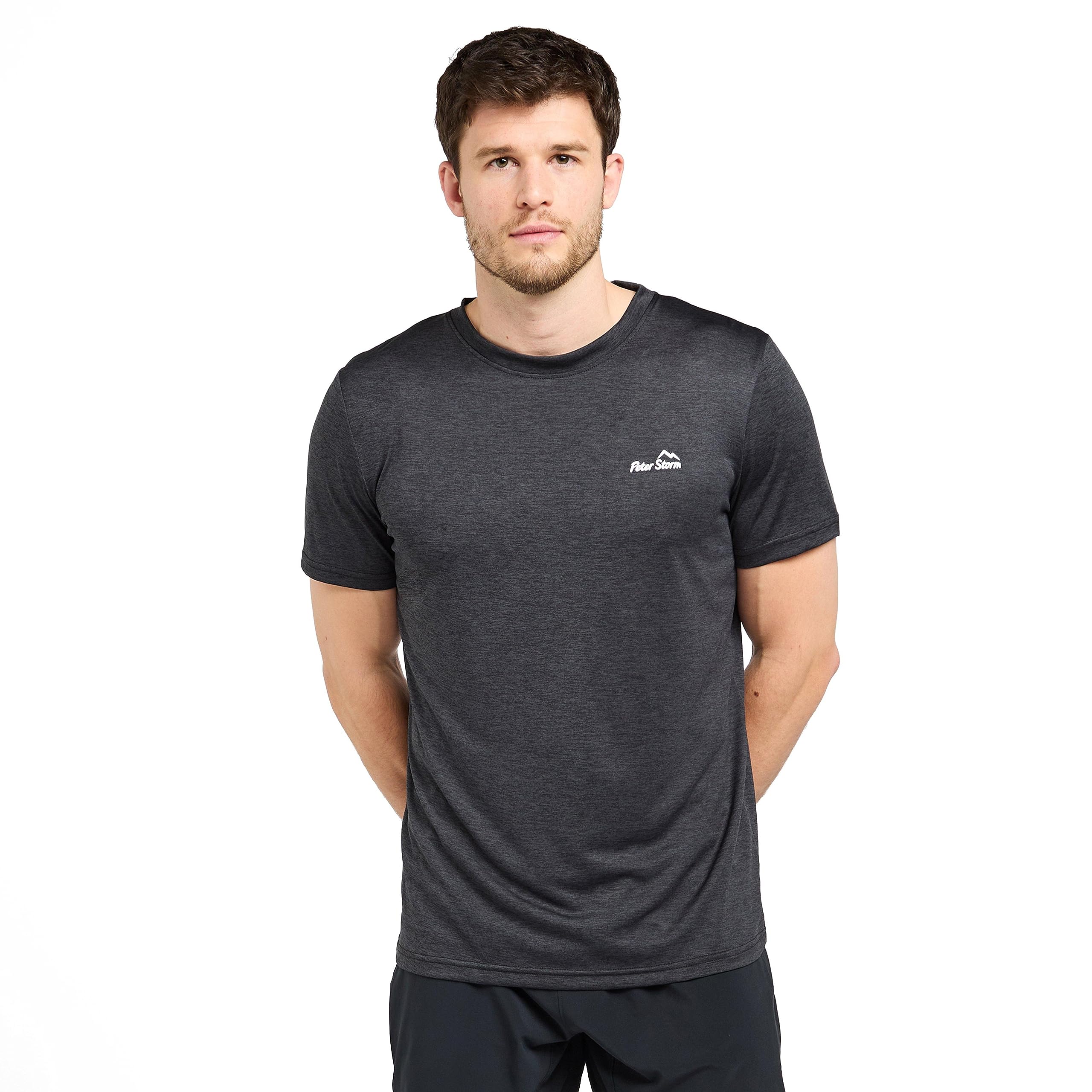 Peter Storm Men's Black Active Short Sleeve T-Shirt Extra Large