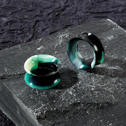 Miniatura 3 de JOYTOYOU Juego de dilatadores de dilatadores de oreja de silicona de camuflaje, 20 unidades, 0.07 oz a 1 pulgada, 0.236-0.984 in