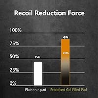Vista 3 de Pridefend Almohadilla de retroceso universal para escopeta con relleno de gel, almohadilla de retroceso deslizante, almohadilla de retroceso