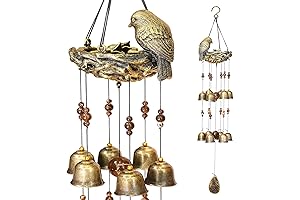 Celestial Bird Nest Wind Chimes for Outdoor Tranquility