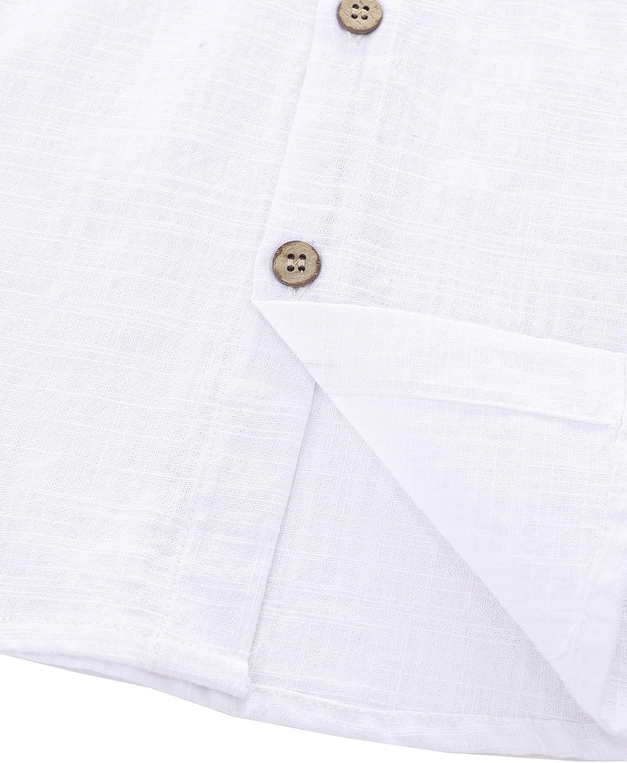 JOGAL Boys Chambray Shirts Short Sleeve Button Down Casual Cotton Woven Shirt with Two Pockets for Kids 6-14 Years - Image 5