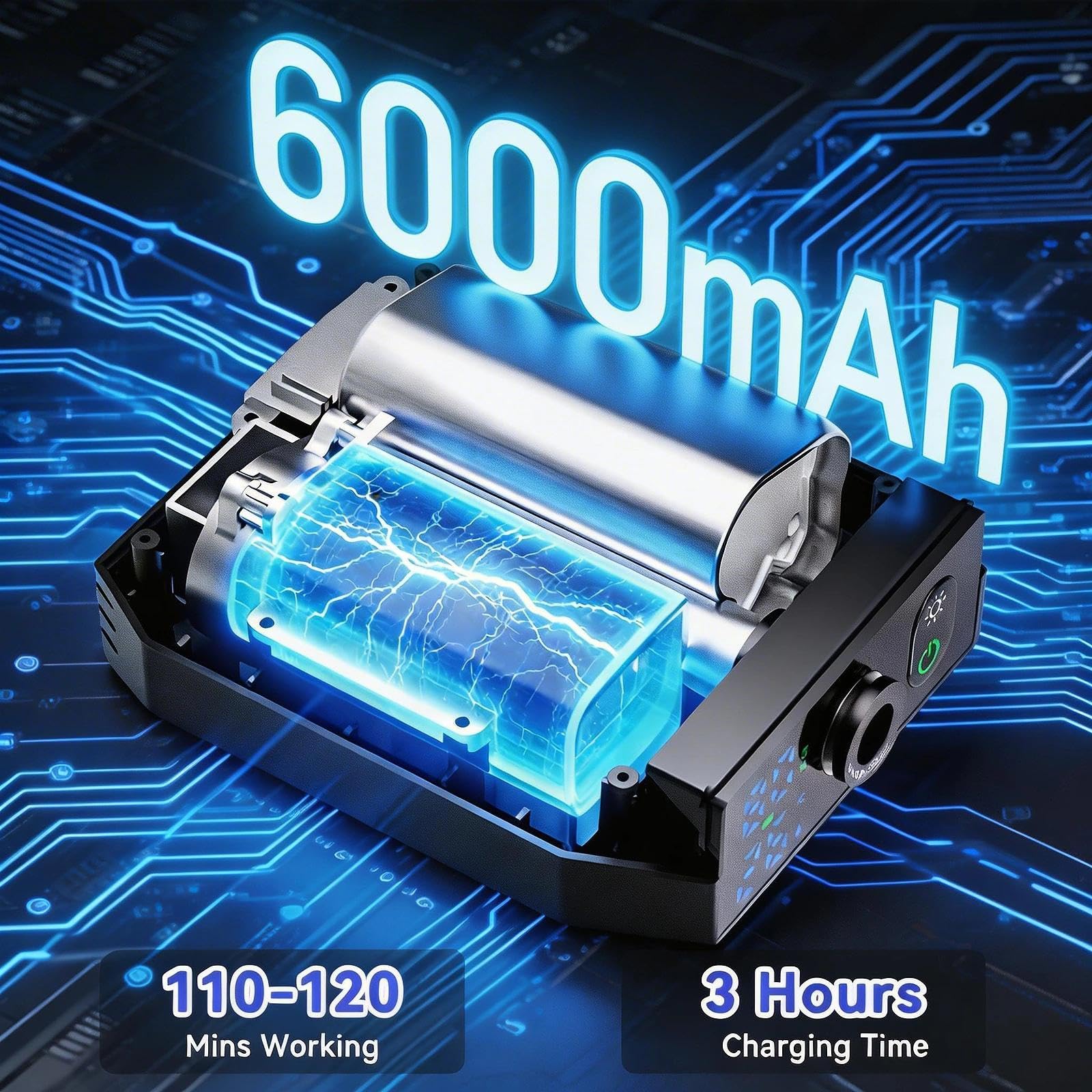 Doccia da Campeggio,6000 mAh Doccia Portatile Ricaricabile,Con luce notturna，Doccia Campeggio,con Doccia Filtrabile, Display Intelligente a LED,Doccia Esterna per Campeggio, Escursionismo, Auto