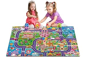 Dreamy Princess Castle Play Mat: Unleash Hours of Imagination for Little Girls!
