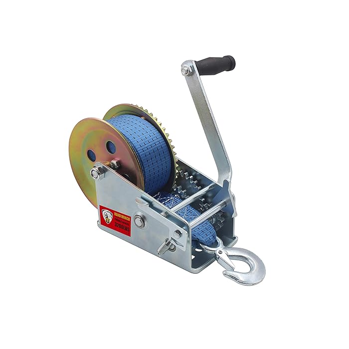 Buy TYT 3200lbs Boat Trailer Winch with Heavy Duty 10M Nylon Blue Strap