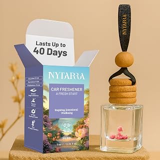 Nytarra Luxury Car Perfume A Fresh Start, No-Alcohol & Long-Lasting Fragrance Diffuser, Best Car Air Freshener, Premium Ca... Price In India