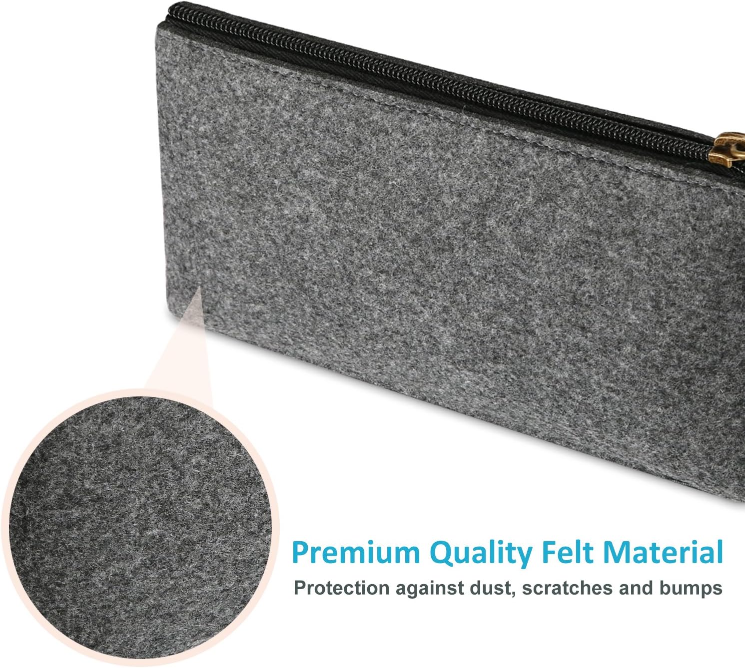 [2 Pack] Felt Pencil Case