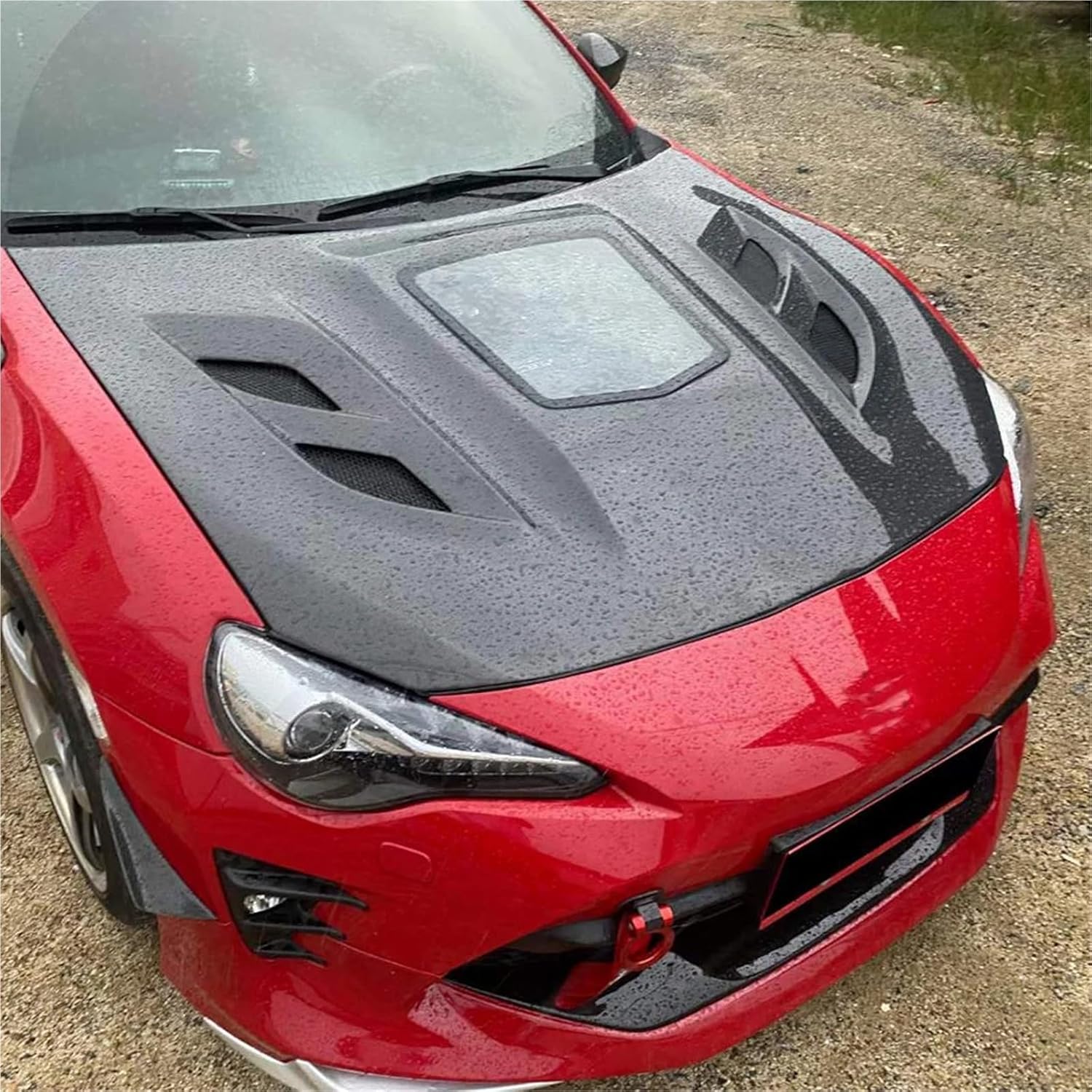 Carbon Fiber Hood Front Front Engine Hood Bonnet Compatible With Toyota GT86