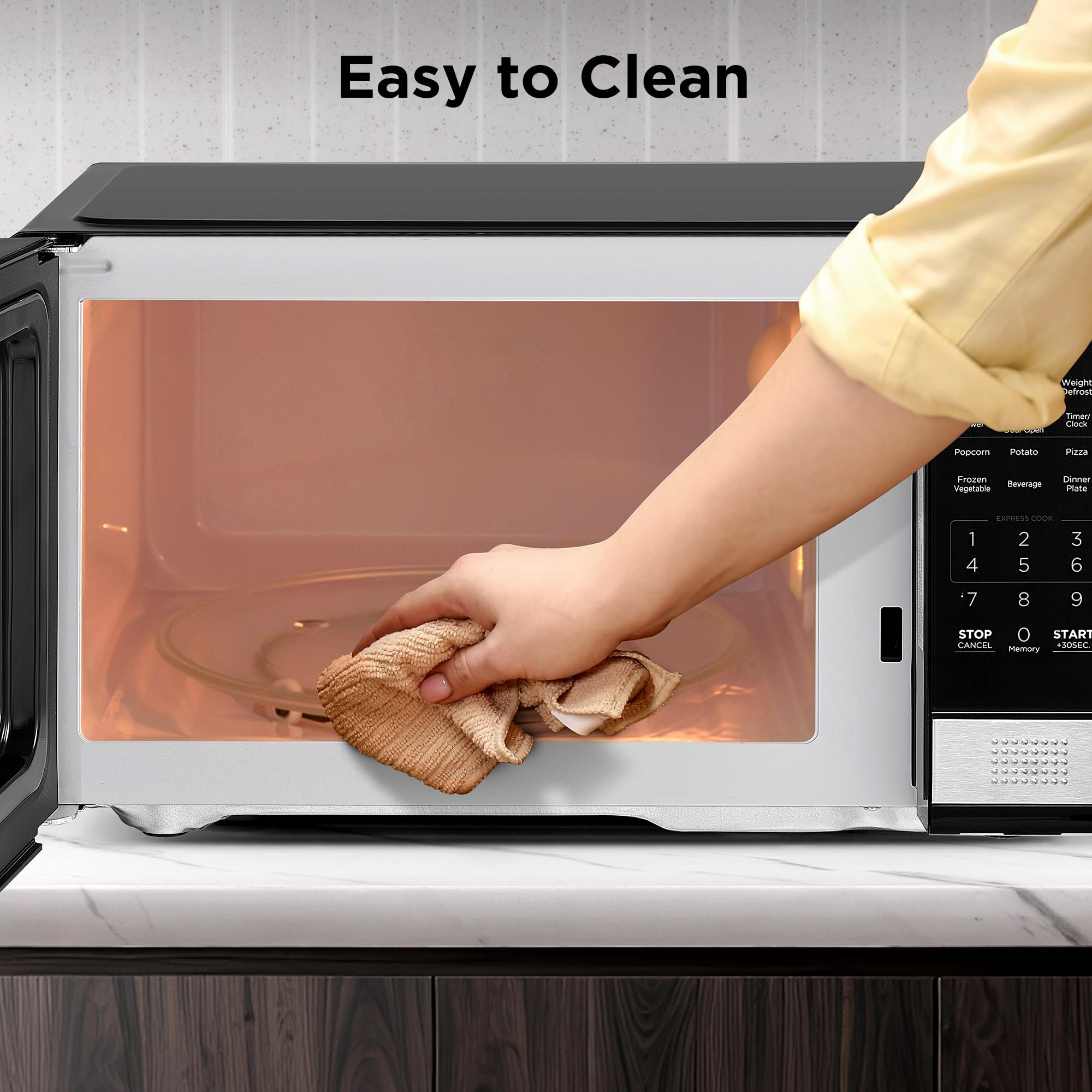 Amazon | BLACK+DECKER EM031MB11 デジタル電子レンジ ターンテーブル