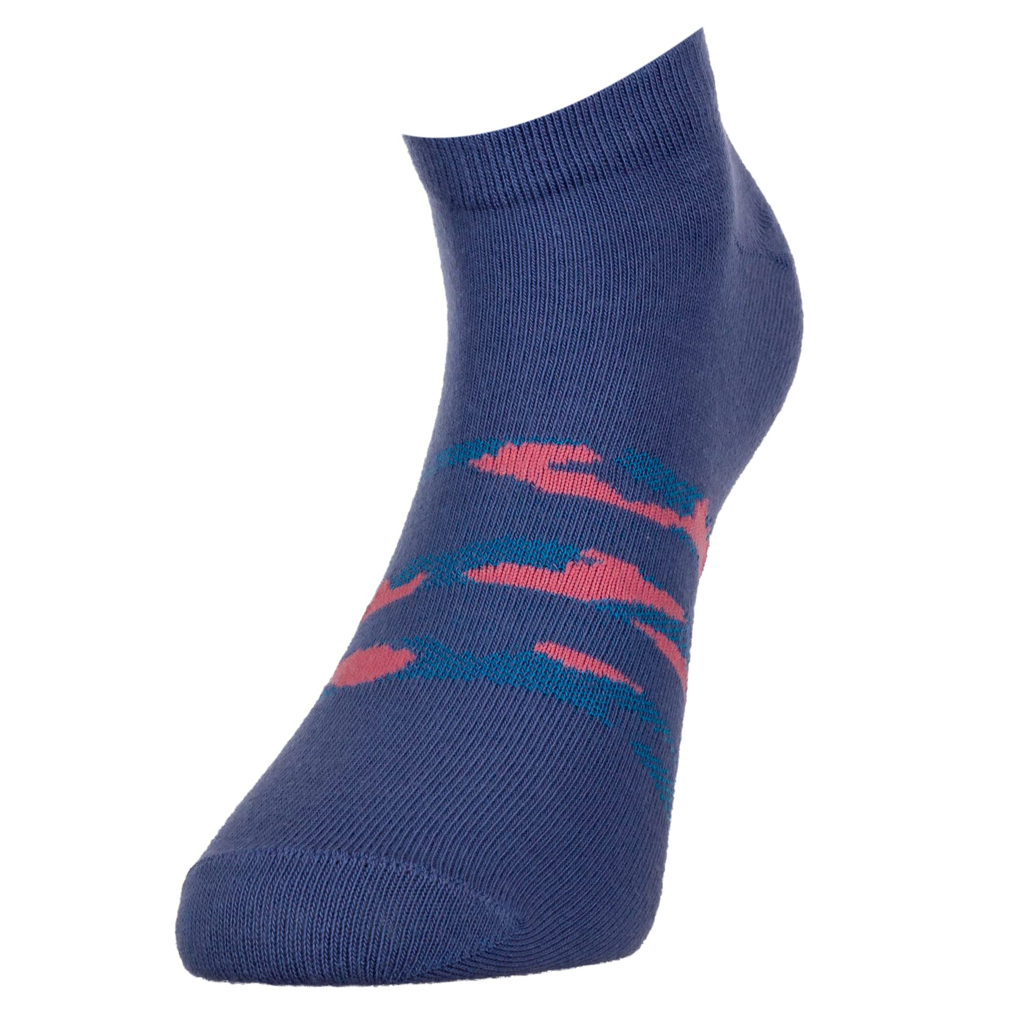 Adidas Women's Low Cut Cotton Blend Socks (Pack Of 3) (AD-0592 Wild Pink/Crew Blue/Halo Silver_Multicolor) 1