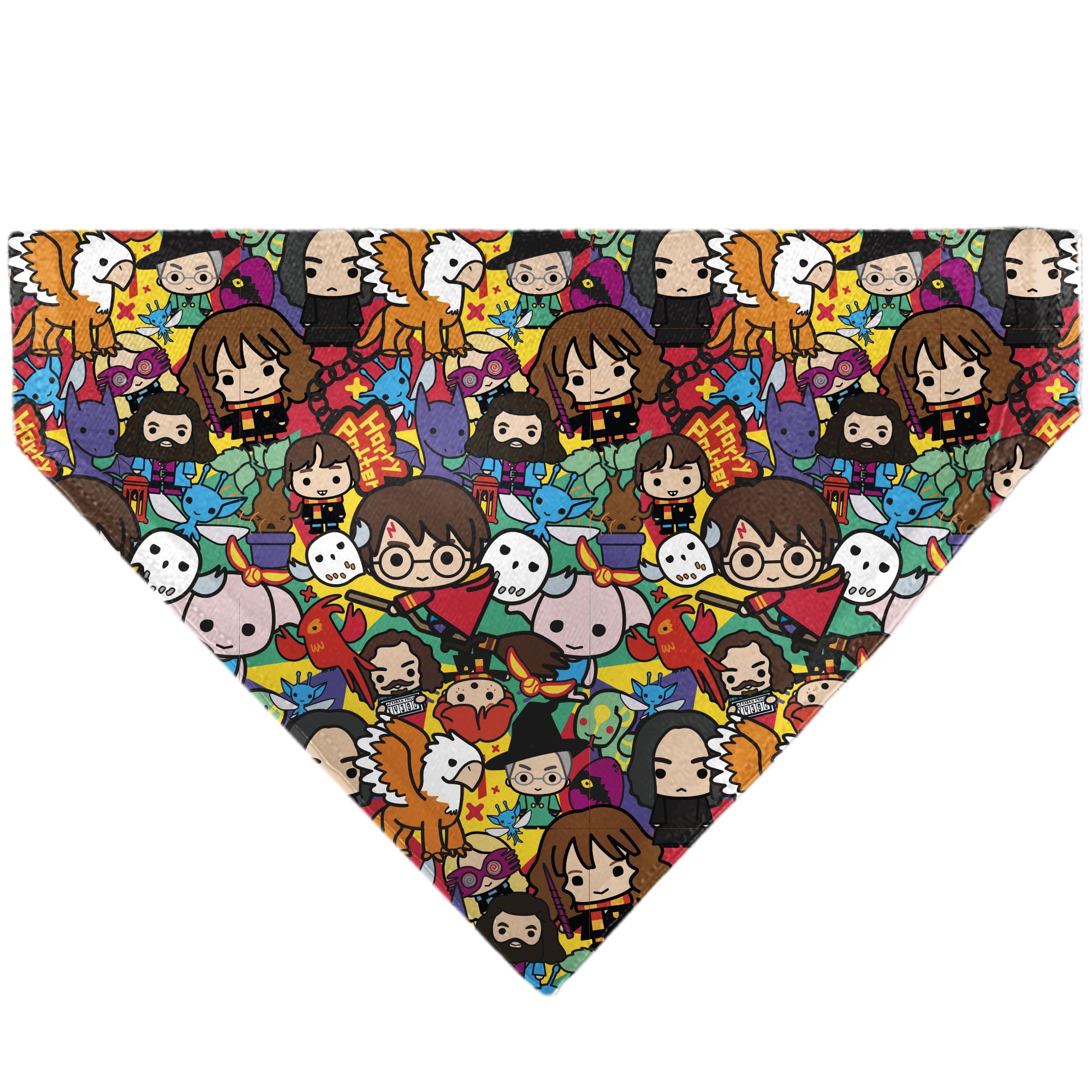 Harry Potter Chibi Charm Characters Stacked Slip On Collar Bandana Only