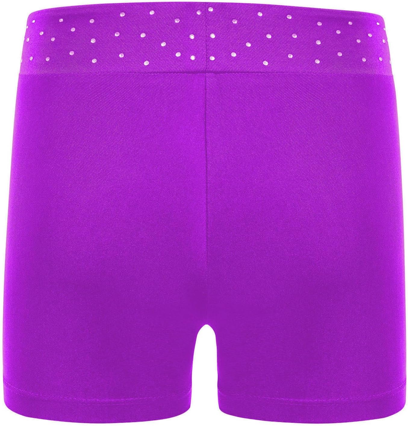 Loyan Girls' Fitness Yoga Workout Active Dance Shorts Gymnastics Boy Cut Shorts Underwear High Waisted Booty Bottom