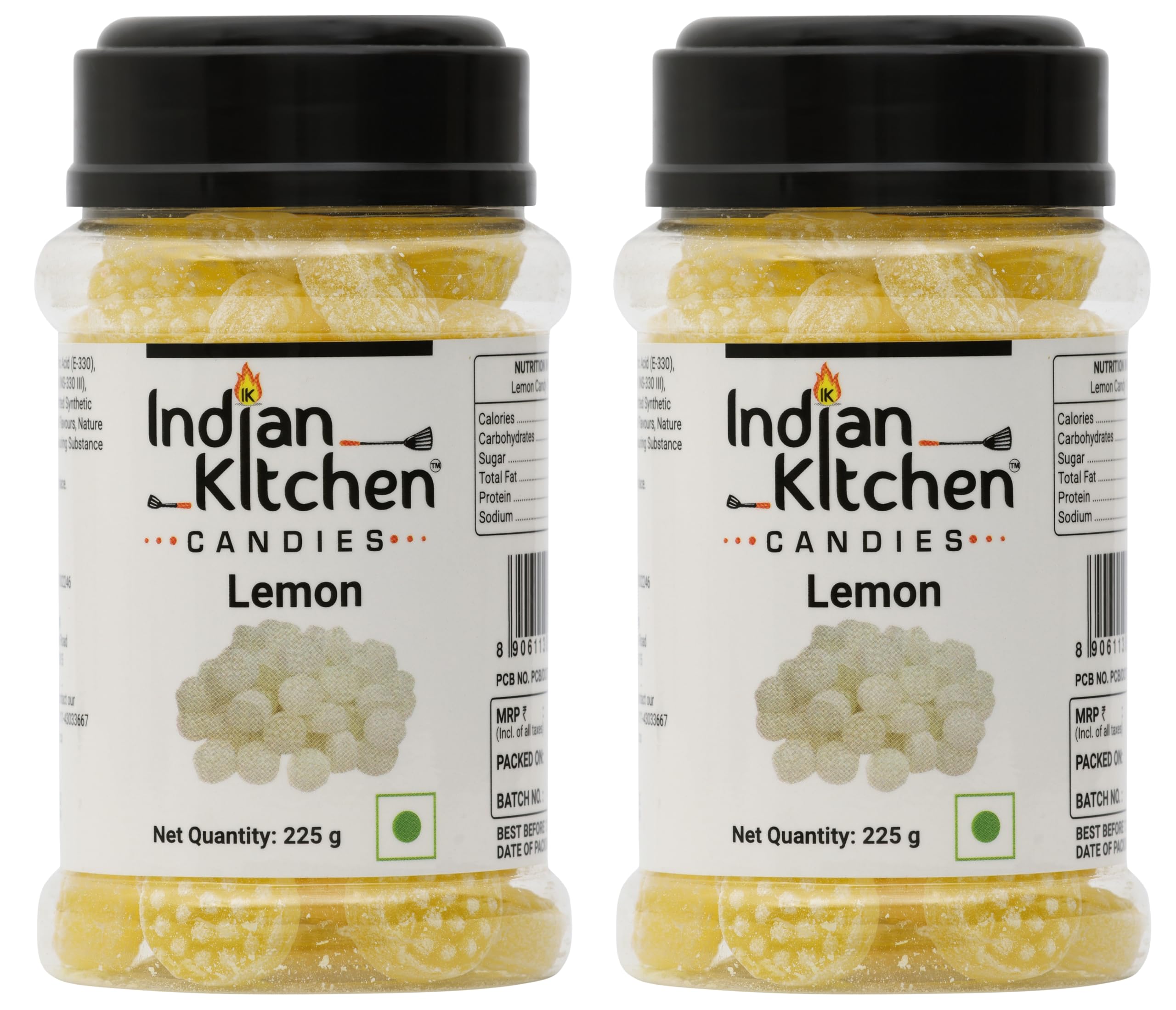 Lemon Candy 225 grams (Pack of 2) | khatti methi nimbu goli | Refreshing Mouth Freshener | Sweet & Tangy Lemon Flavor | Ideal for All Ages & Anytime Snacking