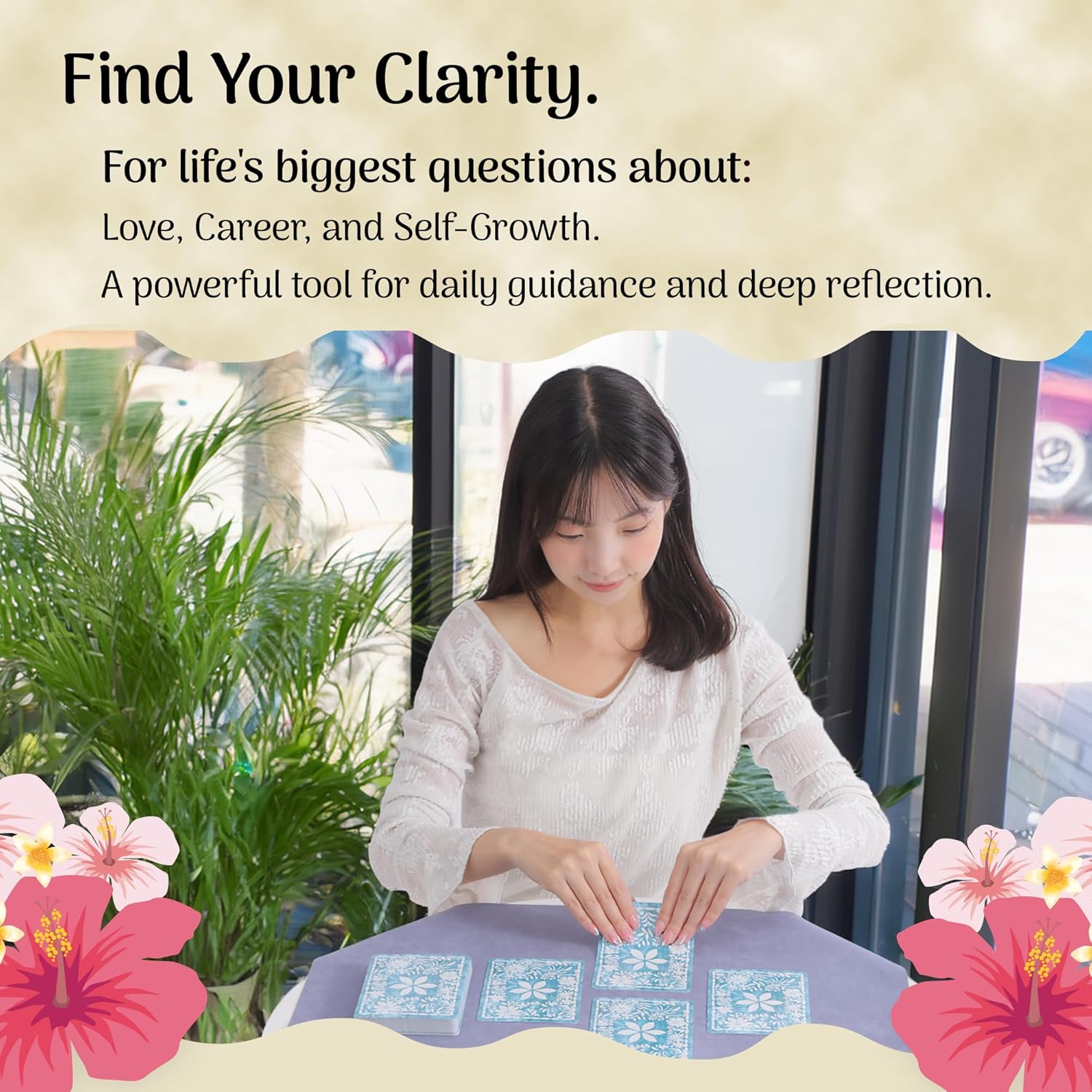 Hawaiian Loa Tarot | 40-Card Intuitive Oracle Deck for Clarity & Healing | Beginners Friendly with Digital Guidebook (Hawaiian)