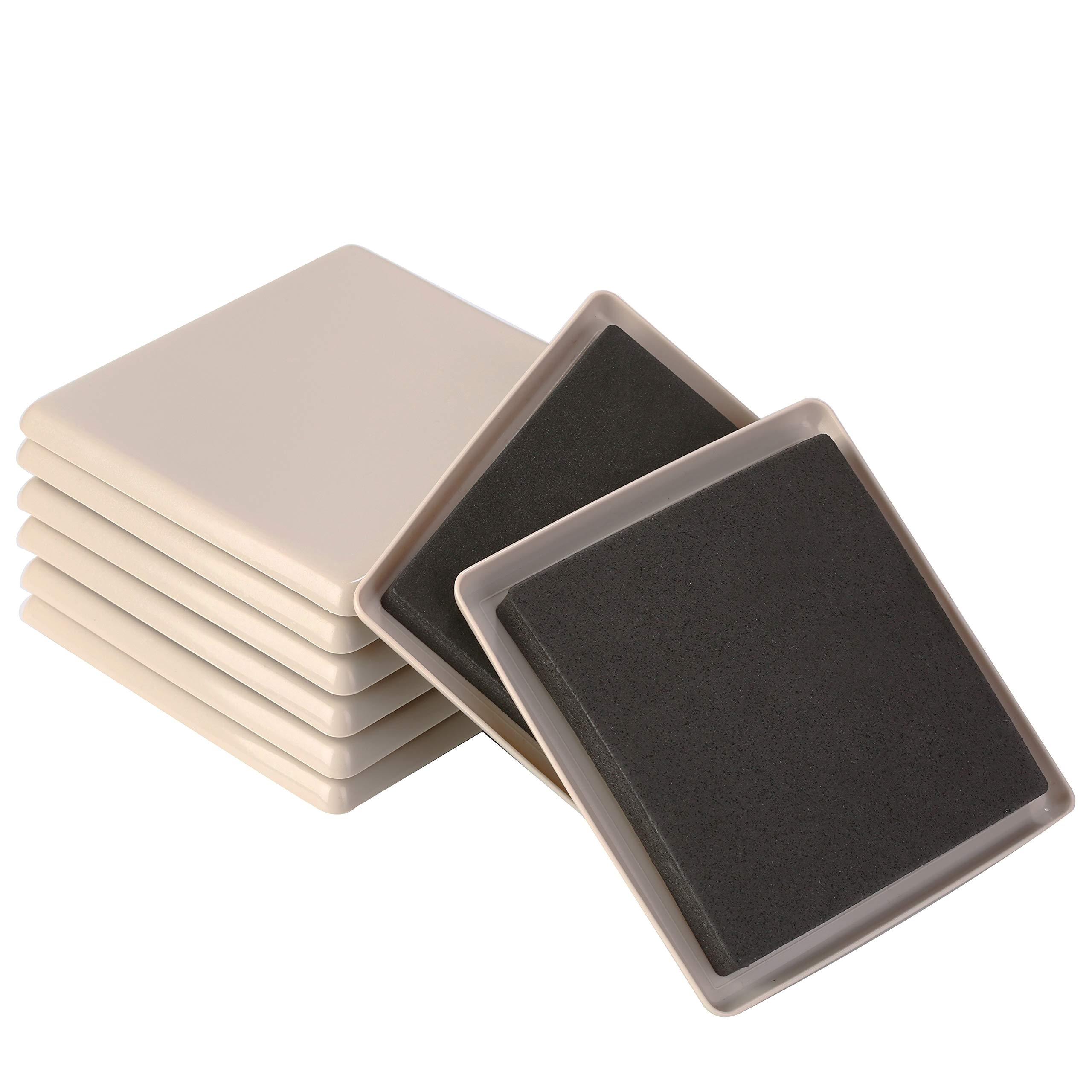 8pcs 5in Reusable Carpet Slider-Furniture Slider-Furniture Moving Slider-Moving Pad-Sofa Glider-Furniture Glides — view 4