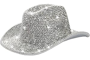 Neon Holographic Western Cowgirl Hat for Women: Sparkle Your Way to the Wild West