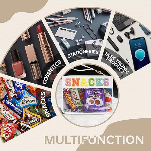 Miniatura 4 de Bolsa de felpilla transparente con cremallera para viaje, bolsa de maquillaje de parches preparatorios, bolsa de maquillaje de nailon para