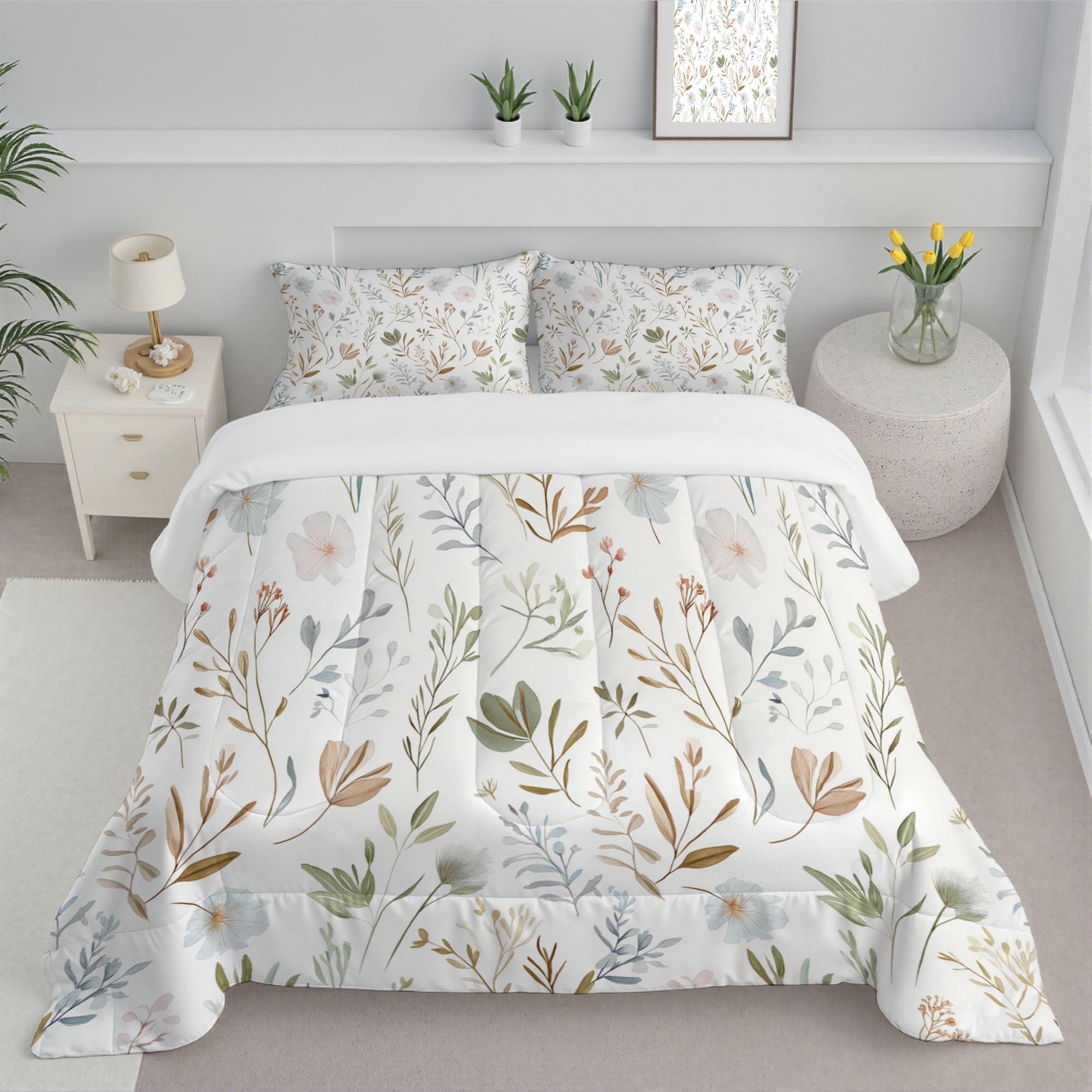 Couette 200X200cm style nature et bohème pour une chambre parentale lumineuse
