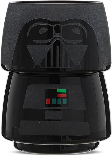 Vista 29 de JoyJolt Character - Vasos apilables de Star Wars, juego de 2 Stormtrooper de 8 onzas con cabeza y cuerpo, divertidos vasos de vidrio, mercancía