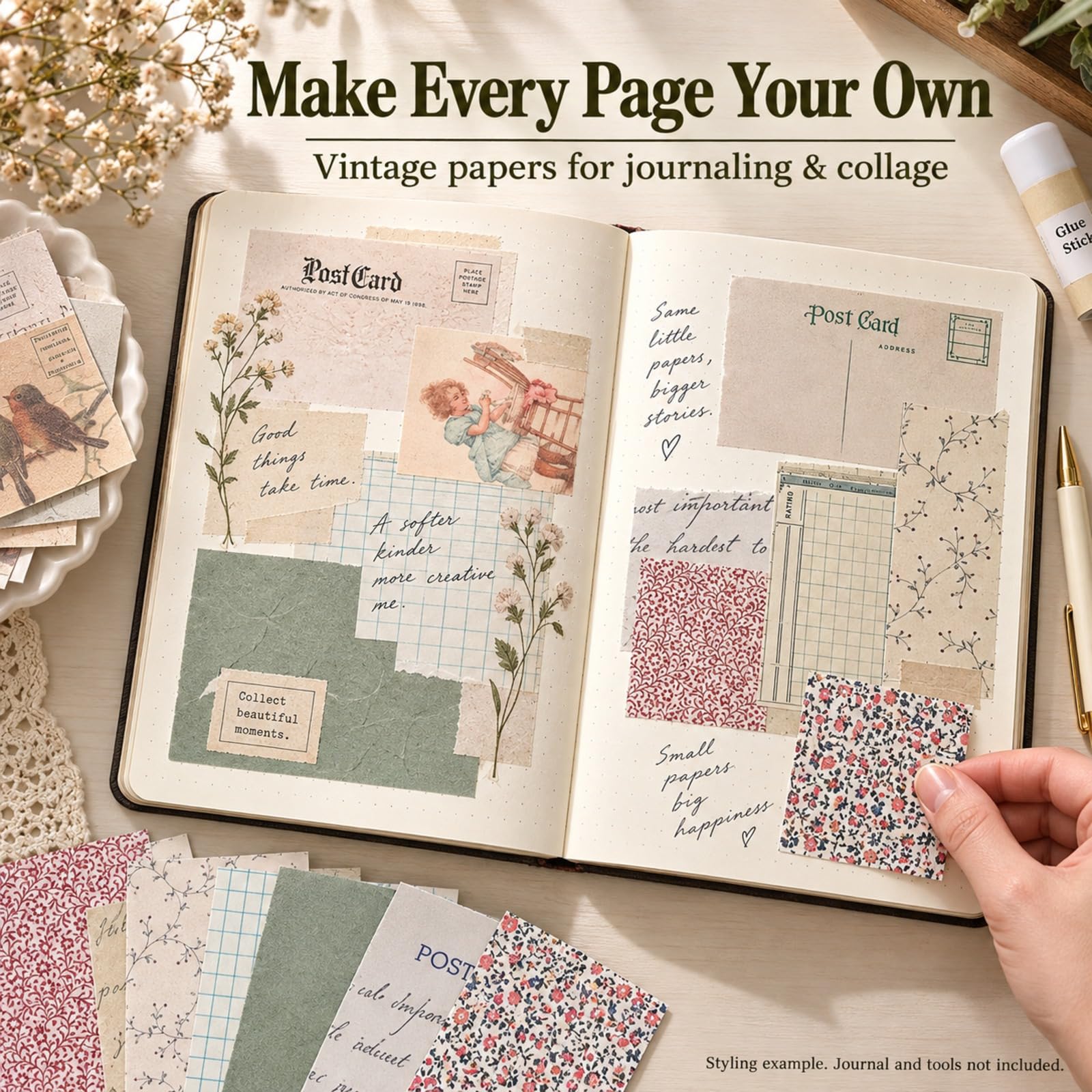 Vintage Scrapbook Paper - 360 Sheets -2 Vintage Scrapbook Paper - 360 Sheets -2