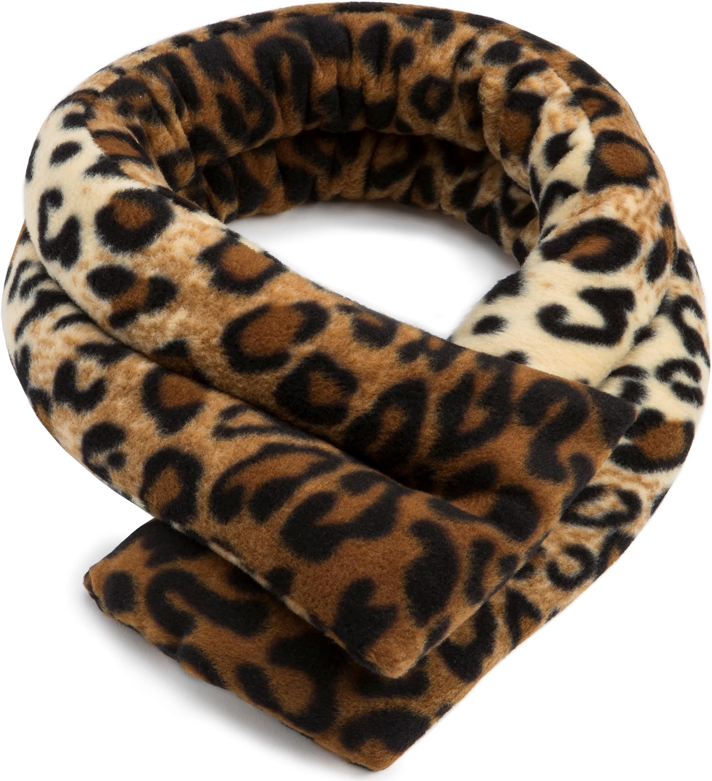 SunnyBay Microwave Heating Pad, Microwavable Cold or Heated Neck and Shoulder Wrap, Wheat-Filled Weighted Beanbag Pack for Moist Hot or Cold Therapy, 26x5 Inches, Leopard