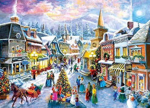 Miniatura 2 de MasterPieces Rompecabezas de Navidad de 1000 piezas, vacaciones victorianas, 19.25 x 26.75 pulgadas