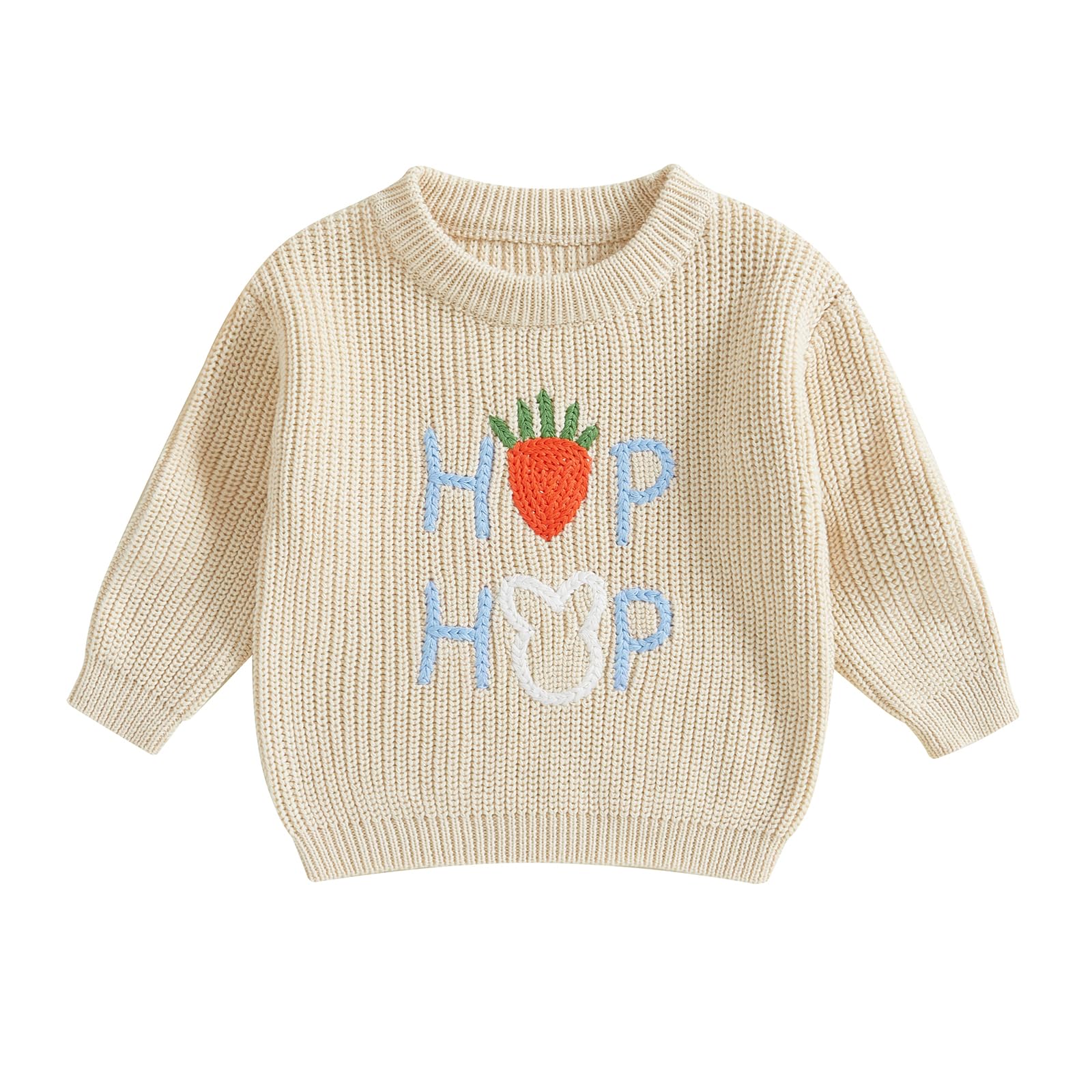 LSFYSZD Toddler Baby Girls Boys Halloween Pumpkin Sweaters Long Sleeve Crew Neck Winter Warm Knitwear Pullover Jumpers Top — view 156