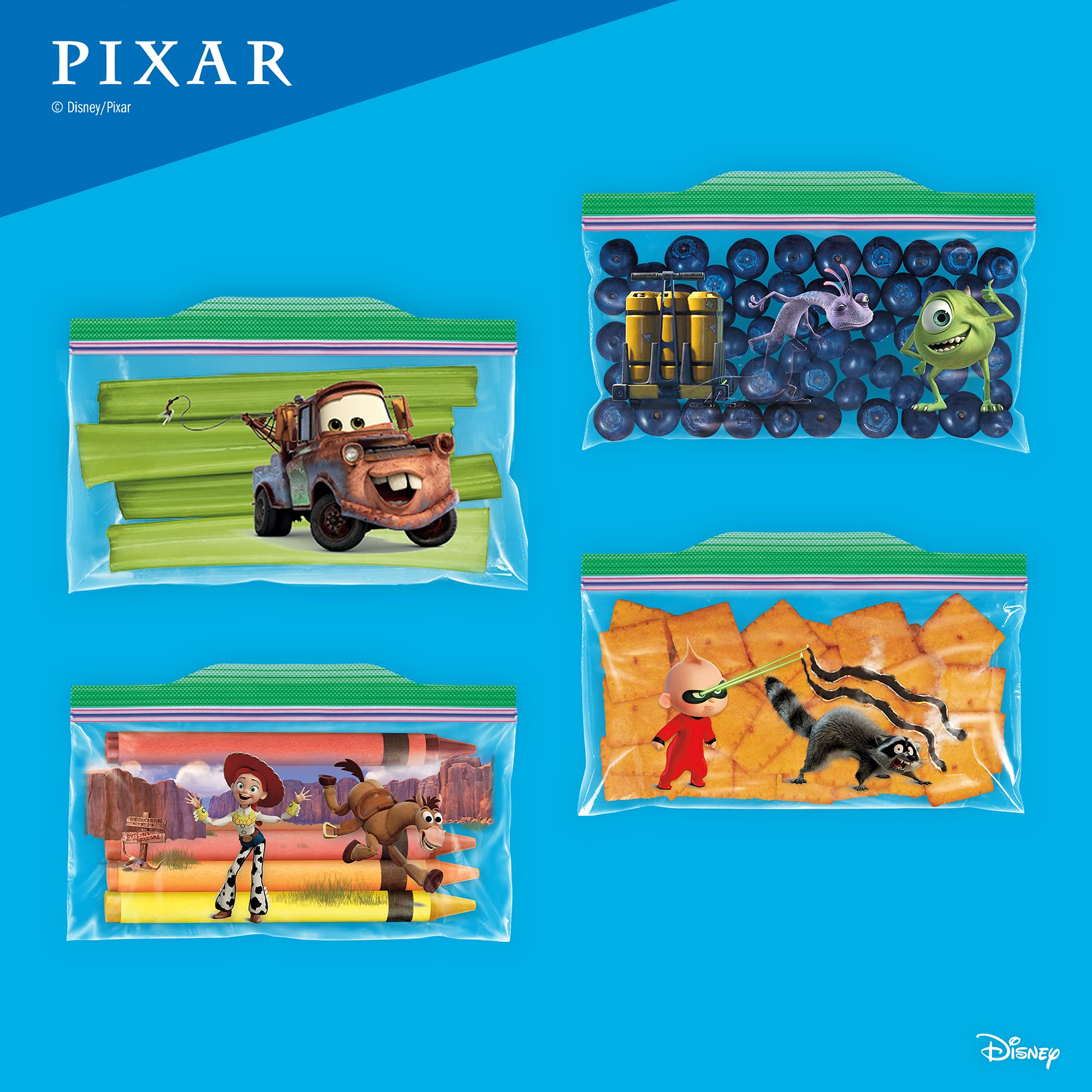 Ziploc Snack Bags for On the Go Freshness, Grip 'n Seal Technology for