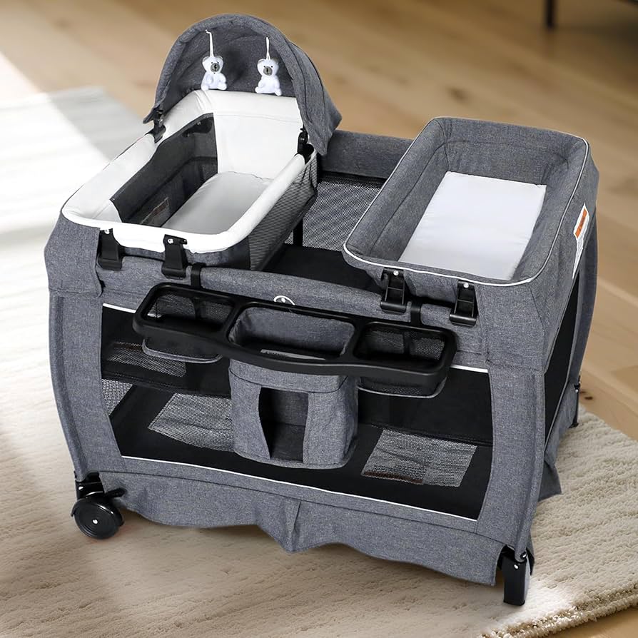 Amazon.com : Kinder King 4 in 1 Foldable Pack and Play with