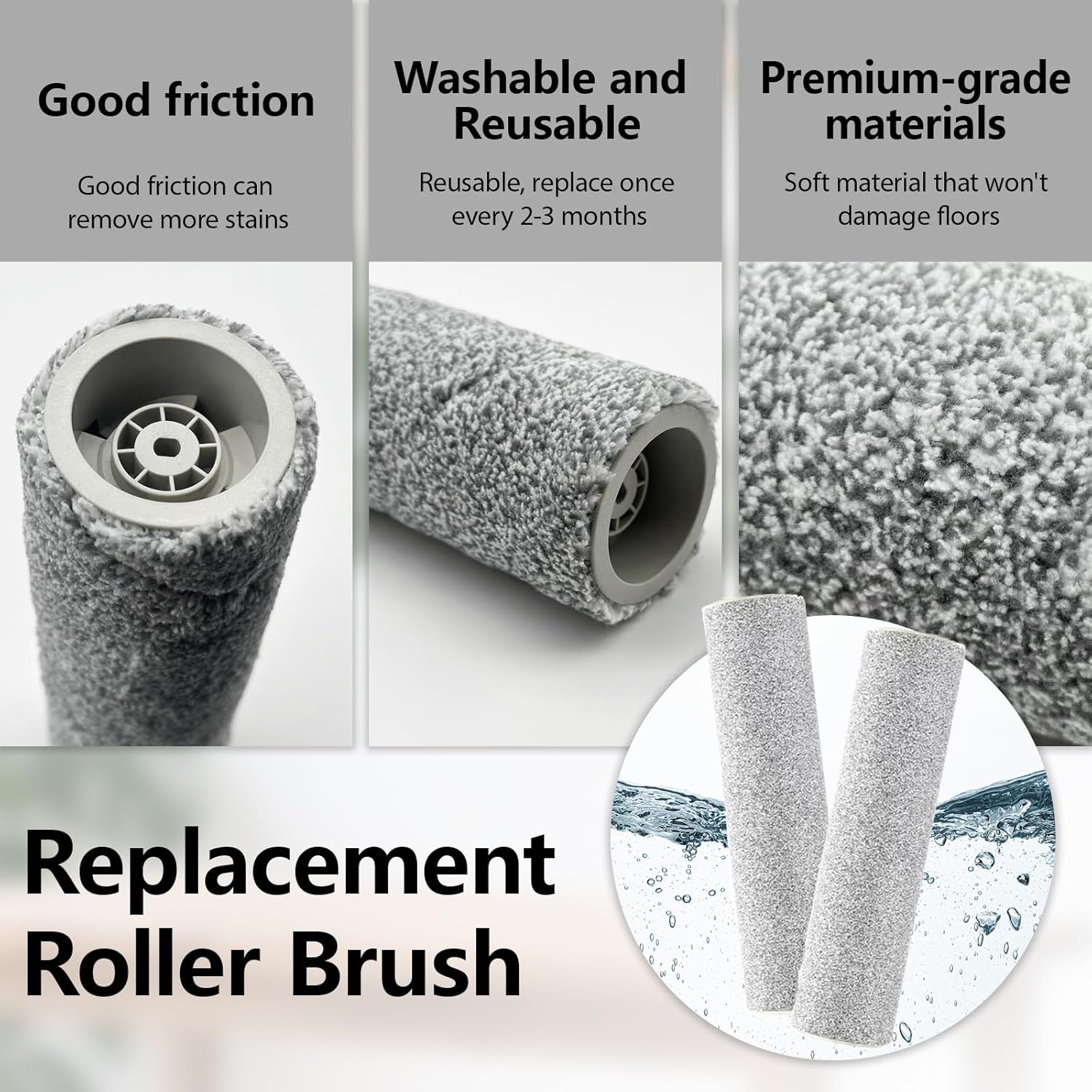 Replacement Part for Ecovacs Deebot X9 Pro Omni Robot Vacuum Cleaner, 1 Main Brush, 1 Roller Mop Pad, 4 Filters, 6 Side Brushes, 6 Dust Bags, X9 Pro Omni Accessories Kit 20 Pcs