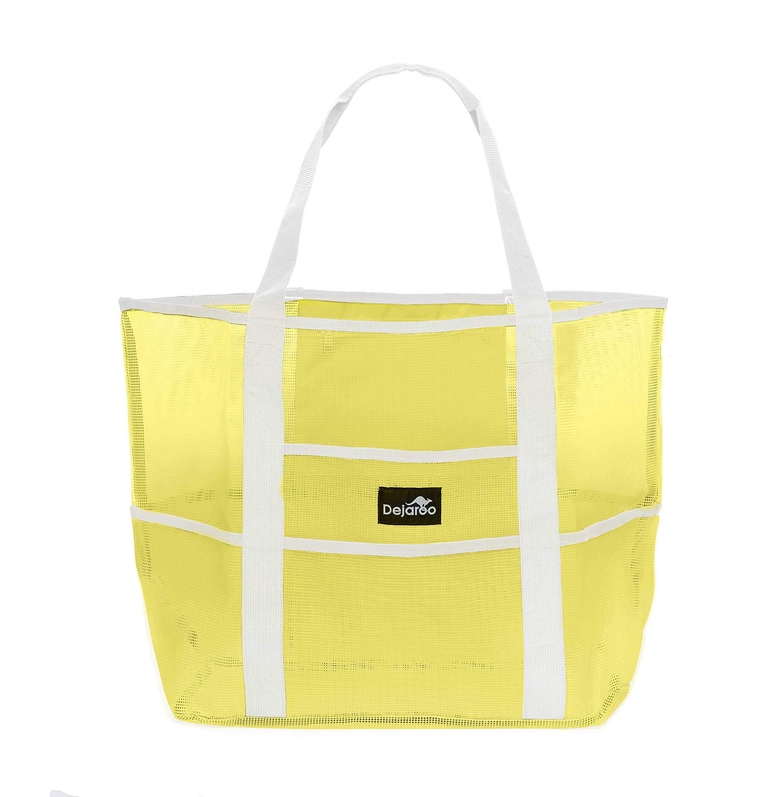 Dejaroo Mesh Sand Free Bag - Strong Lightweight Bag For Beach & Vacation Essentials. Tons of Storage!