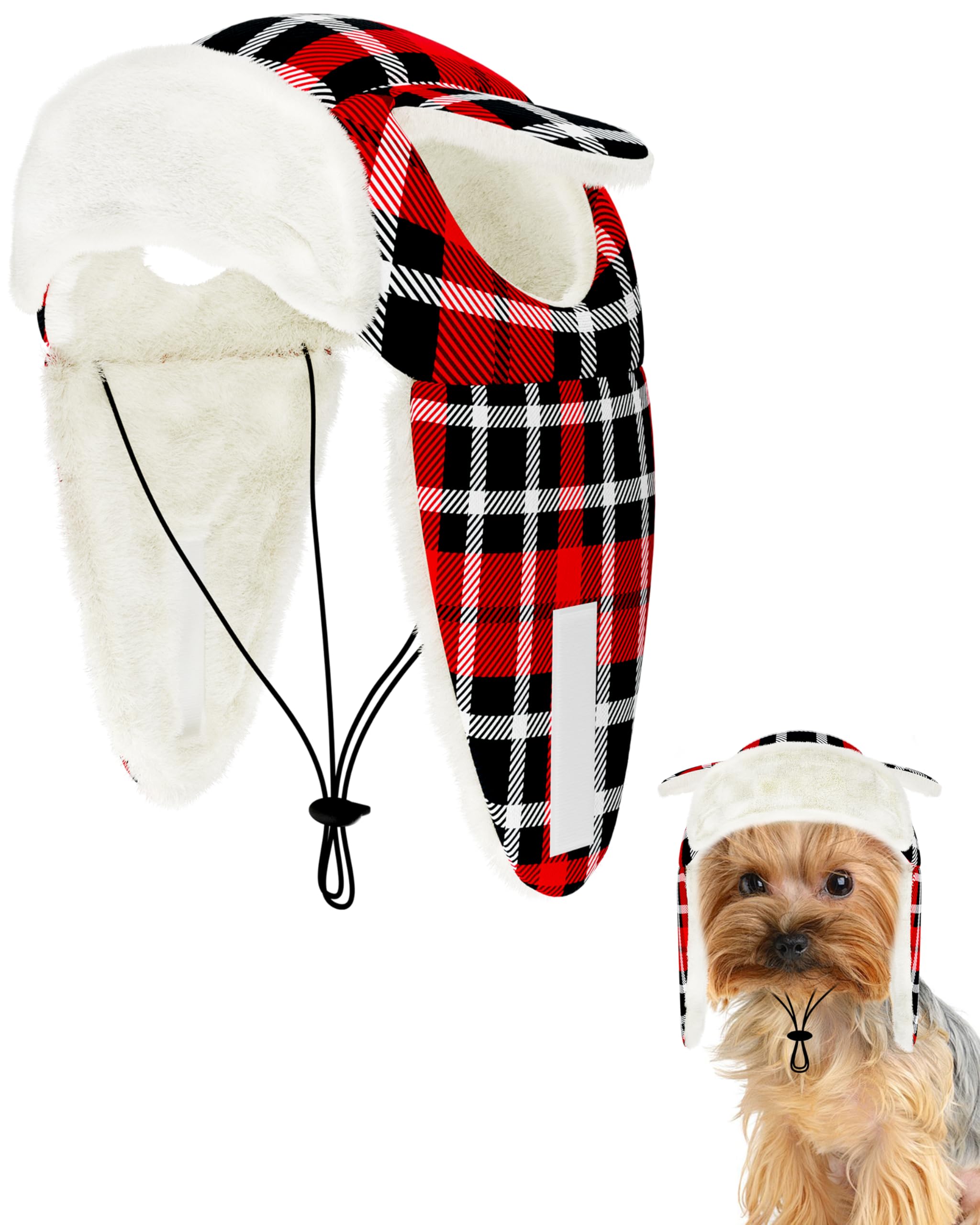 Chapeau trappeur pour petit chien lors des promenades d'hiver