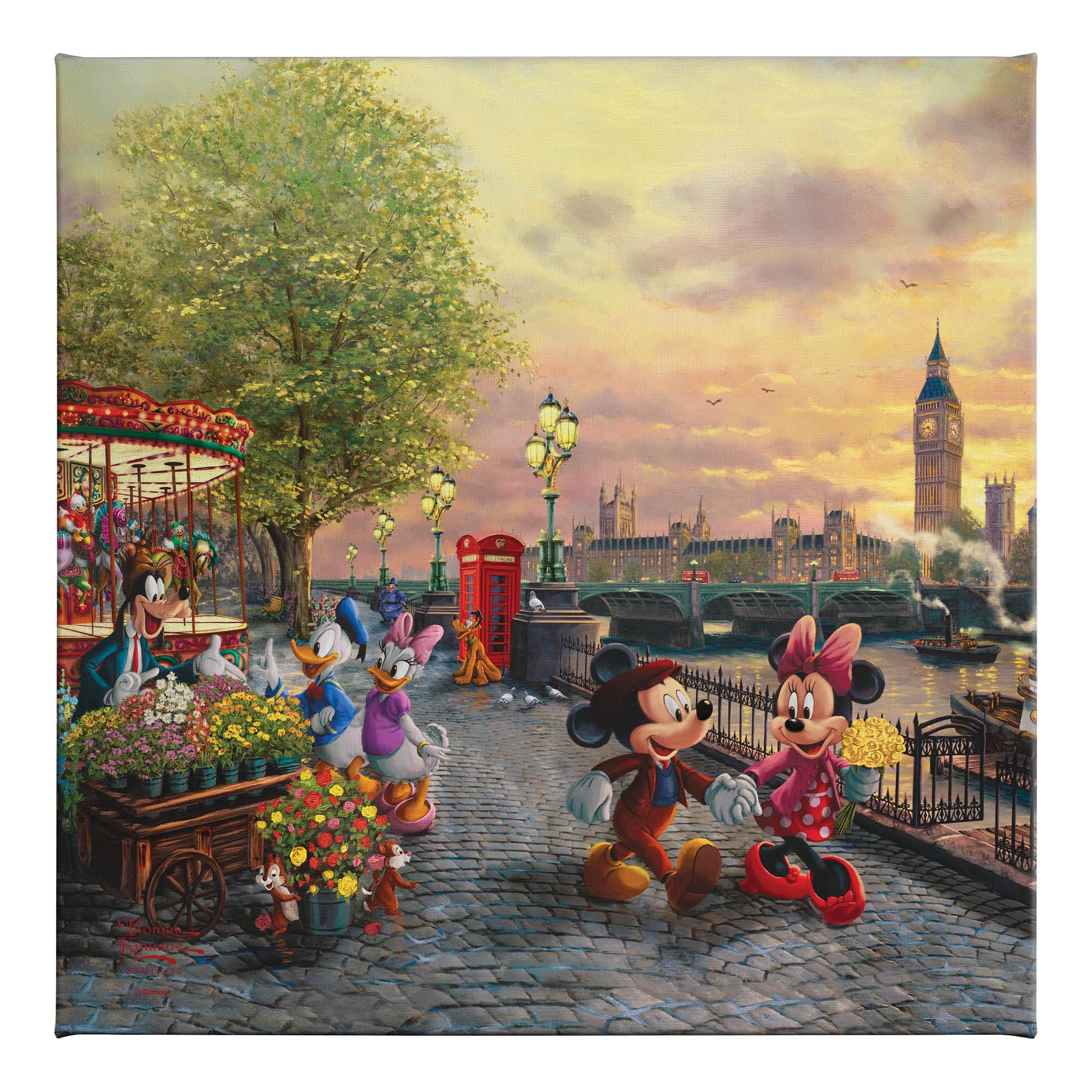Amazon.com: Thomas Kinkade Mickey and Minnie in London 14