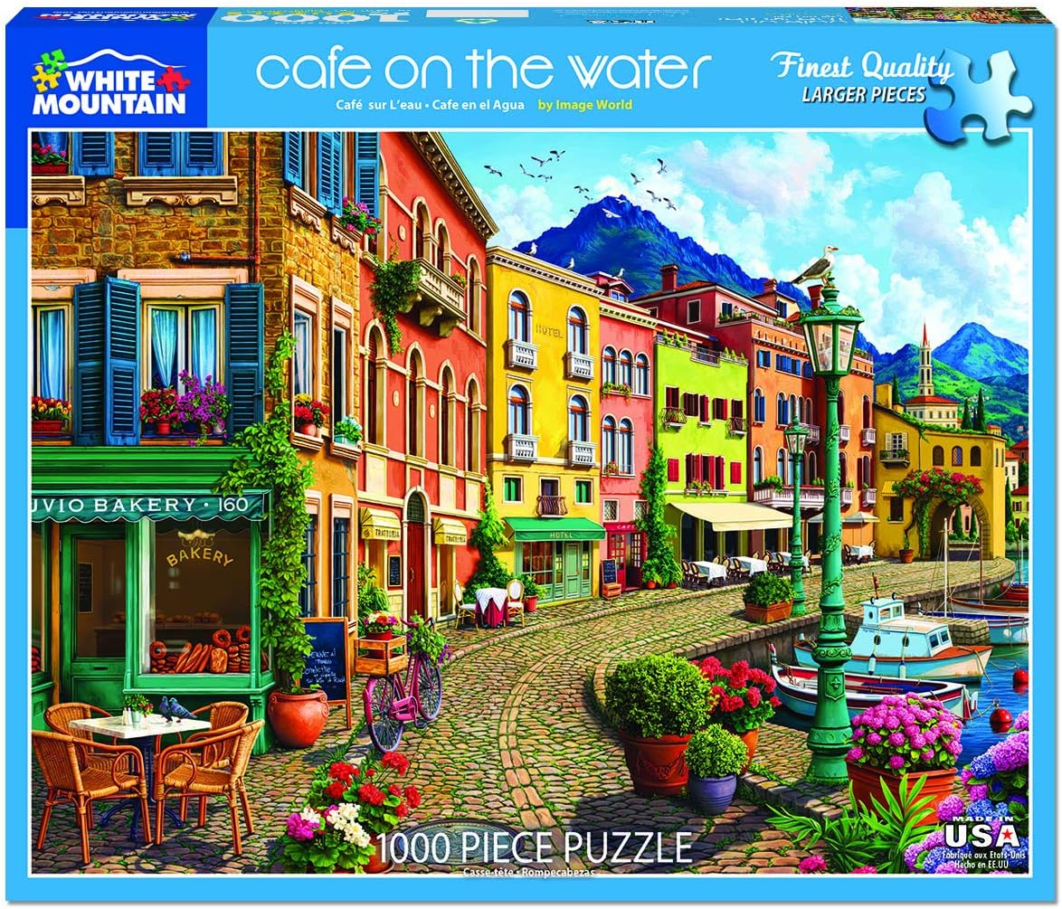 White Mountain Puzzles Café on The Water - 1000 Piece Jigsaw Puzzle
