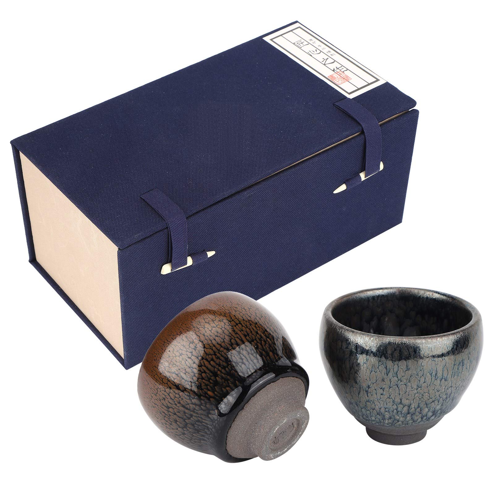 SEAFRONT Japanese Ceramic Tea Cup Set, 115ml