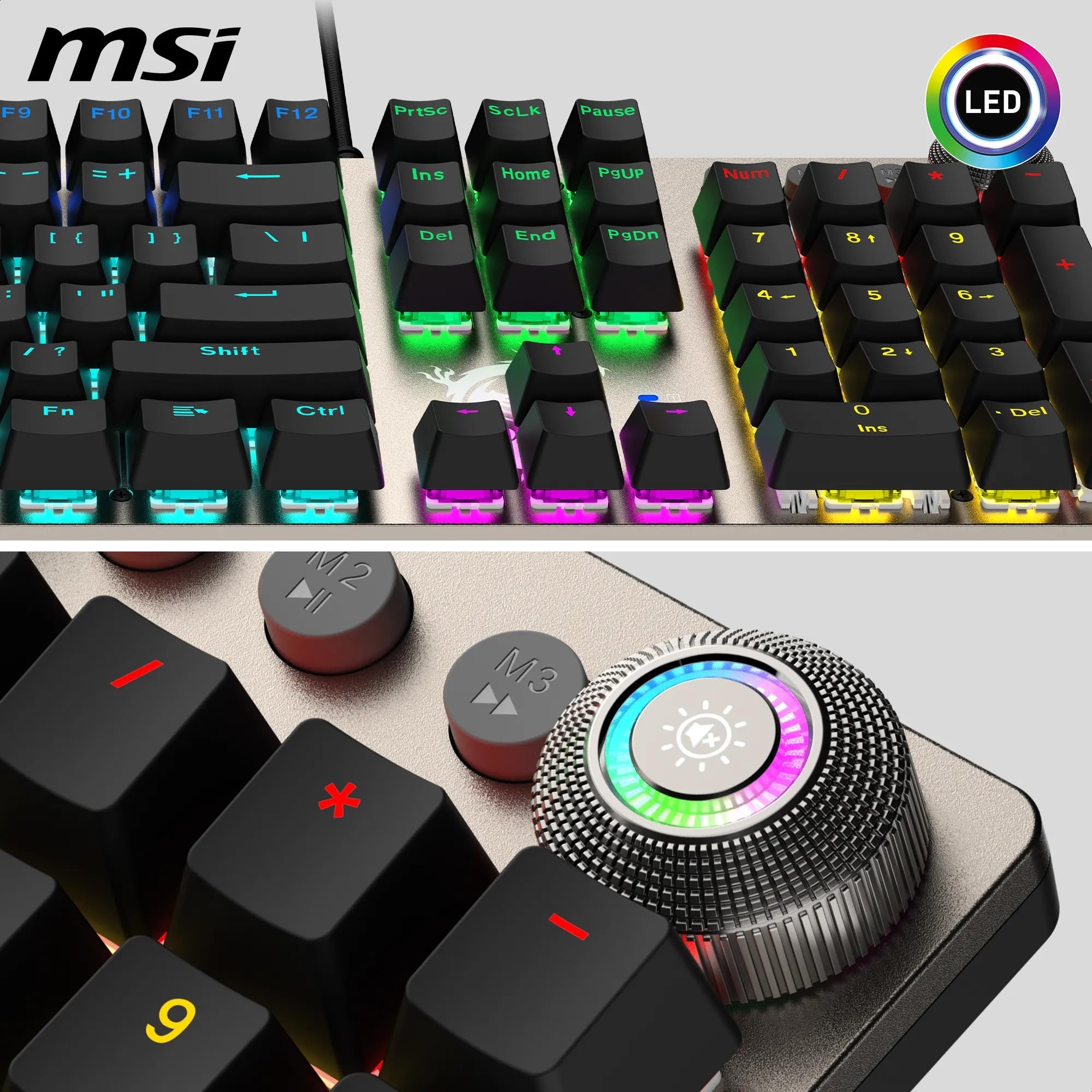 MSI FORGE GK310 Teclado para juegos con interruptores rojos