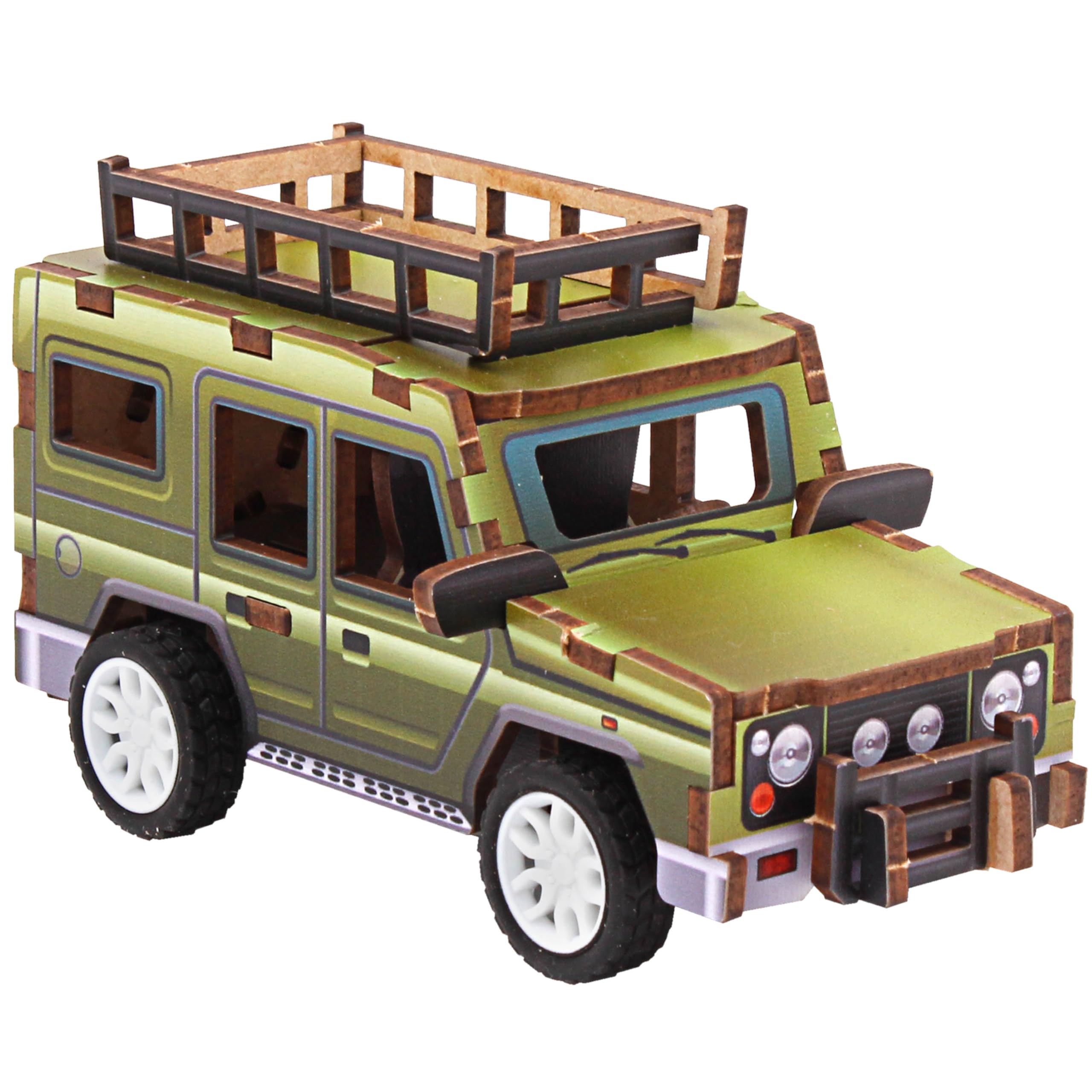 L & P Home & Gifts Woodcraft Woodcraft Vehicles Plastic for Adult and Kids | Wooden Style Model Building Toy Craft Set for Boys and Girls | Creative Kids and Adult Craft Kit for Gifts