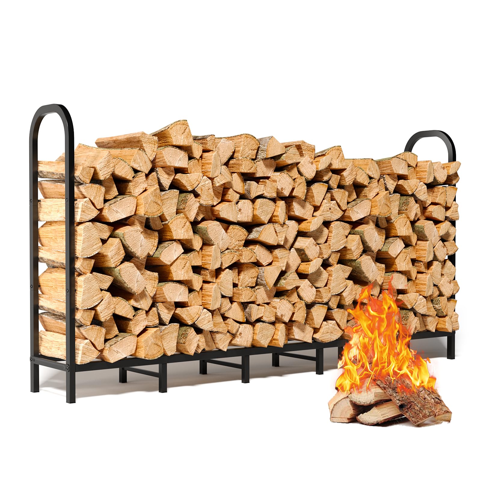 Wrapper Rack Log Yard Snapklik.com : GREENER 6.6x4FT Firewood Rack Outdoor - Heavy Duty Wood ...