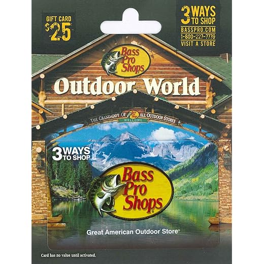 Bass Pro Shops Gift Card $25