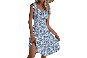 Summer Milkmaid Dress for Beach and Graduations