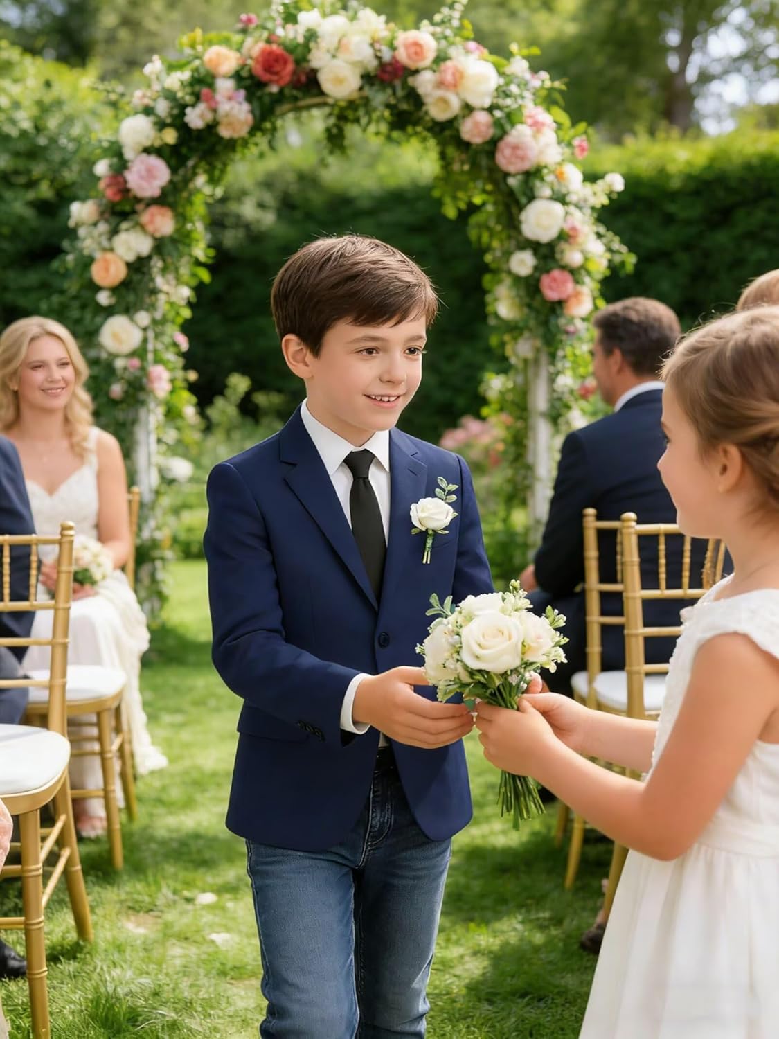 Boys Suit Blazer Jacket Kids School Uniform Jackets Slim Fit Formal Boys' Sport Coats & Blazers for Wedding Easter Communion - Image 4