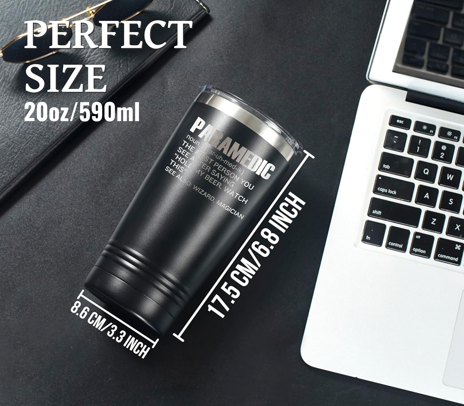 Onebttl Funny Paramedic Gifts, Gifts for EMT and EMS on National Emergency Medical Technician Day and International Paramedics Day, Stainless Steel Insulated Tumbler - Magician - Image 2