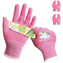 Schwer 2 Pairs MINI-KIDDO ANSI A6 Cut Resistant Gloves for Kids MN1917, Kids Fishing Gloves, Cutting Glove for Gardening, Whittling, Wood Carving, and DIY XS, 68 Years