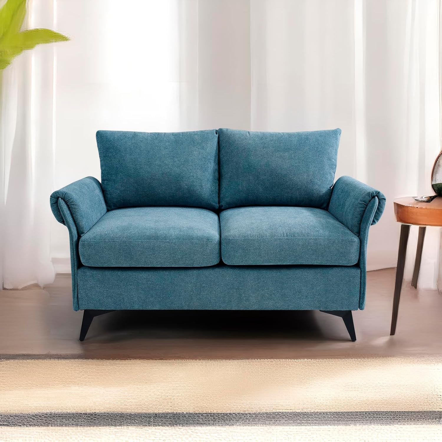 ABAKAN 50" Modern Loveseat Small Couches for Small Spaces